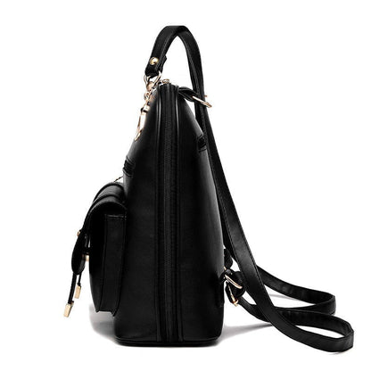 LovelyRLovely LovelyRLovely Female PU Leather Dual-Use Backpack