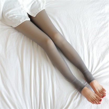 LovelyRLovely LovelyRLovely Fleece Lined Pantyhose Tig Grey skin foot / 220g fleece and thickened LovelyRLovely Fleece Lined Pantyhose Tights