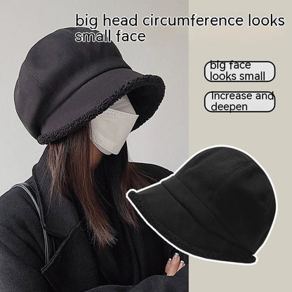 LovelyRLovely LovelyRLovely Fleece-lined Warm Pile Buc Black / L58 To 60cm LovelyRLovely Fleece-lined Warm Pile Bucket Hat