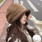 LovelyRLovely LovelyRLovely Fleece-lined Warm Pile Buc Brown / L58 To 60cm LovelyRLovely Fleece-lined Warm Pile Bucket Hat