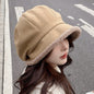 LovelyRLovely LovelyRLovely Fleece-lined Warm Pile Buc Khaki / L58 To 60cm LovelyRLovely Fleece-lined Warm Pile Bucket Hat