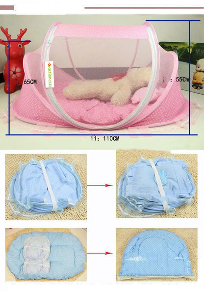 LovelyRLovely LovelyRLovely Foldable Baby 2pcs Bed Net LovelyRLovely Foldable Baby 2pcs Bed Net With Pillow