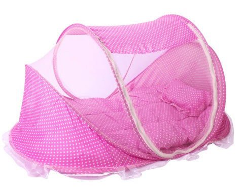 LovelyRLovely LovelyRLovely Foldable Baby 2pcs Bed Net Pink LovelyRLovely Foldable Baby 2pcs Bed Net With Pillow