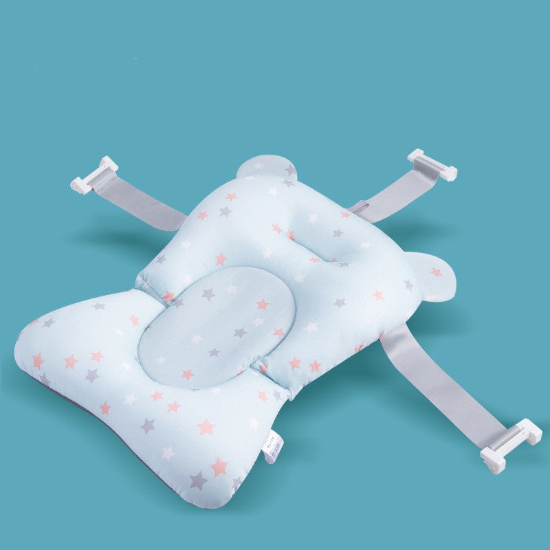 LovelyRLovely LovelyRLovely Foldable Baby Bath Tub Pad Light blue star bath mat / Standard Model LovelyRLovely Foldable Baby Bath Tub Pad & Chair