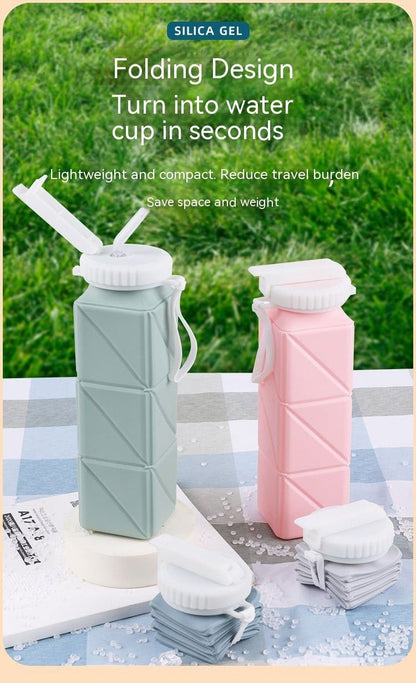 LovelyRLovely LovelyRLovely Foldable Water Bottle Spor LovelyRLovely Portable Silicone Folding Cups