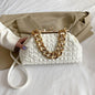 LovelyRLovely LovelyRLovely Folded Chain Metal Bag White LovelyRLovely Folded Chain Metal Bag