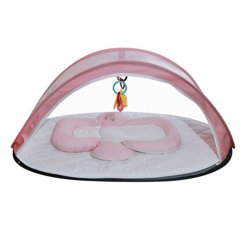 LovelyRLovely LovelyRLovely Folding Breathable Mosquit Pink package LovelyRLovely Folding Breathable Mosquito Net In Crib