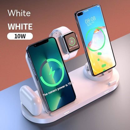 LovelyRLovely LovelyRLovely Folding Magnetic Wireless Wireless Charger / 8 In 1 White 10W LovelyRLovely Folding Magnetic Wireless Charger