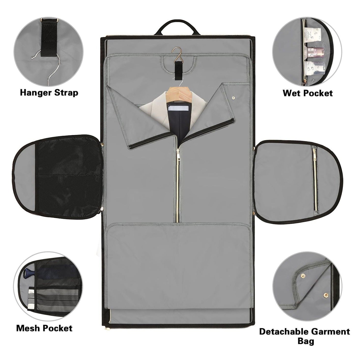 LovelyRLovely LovelyRLovely Folding Storage Garment Su LovelyRLovely Folding Storage Garment Suit Bag