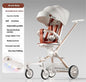 LovelyRLovely LovelyRLovely Four-wheel Infants Two-way Caramel Mocha Hood LovelyRLovely Four-wheel Infants Two-way Reclining Trolley