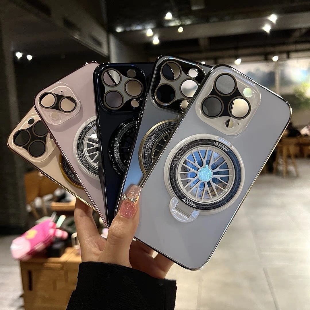 LovelyRLovely LovelyRLovely Frosted Rotating Gyro Magn LovelyRLovely Frosted Rotating Gyro Magnetic Bracket Phone Case