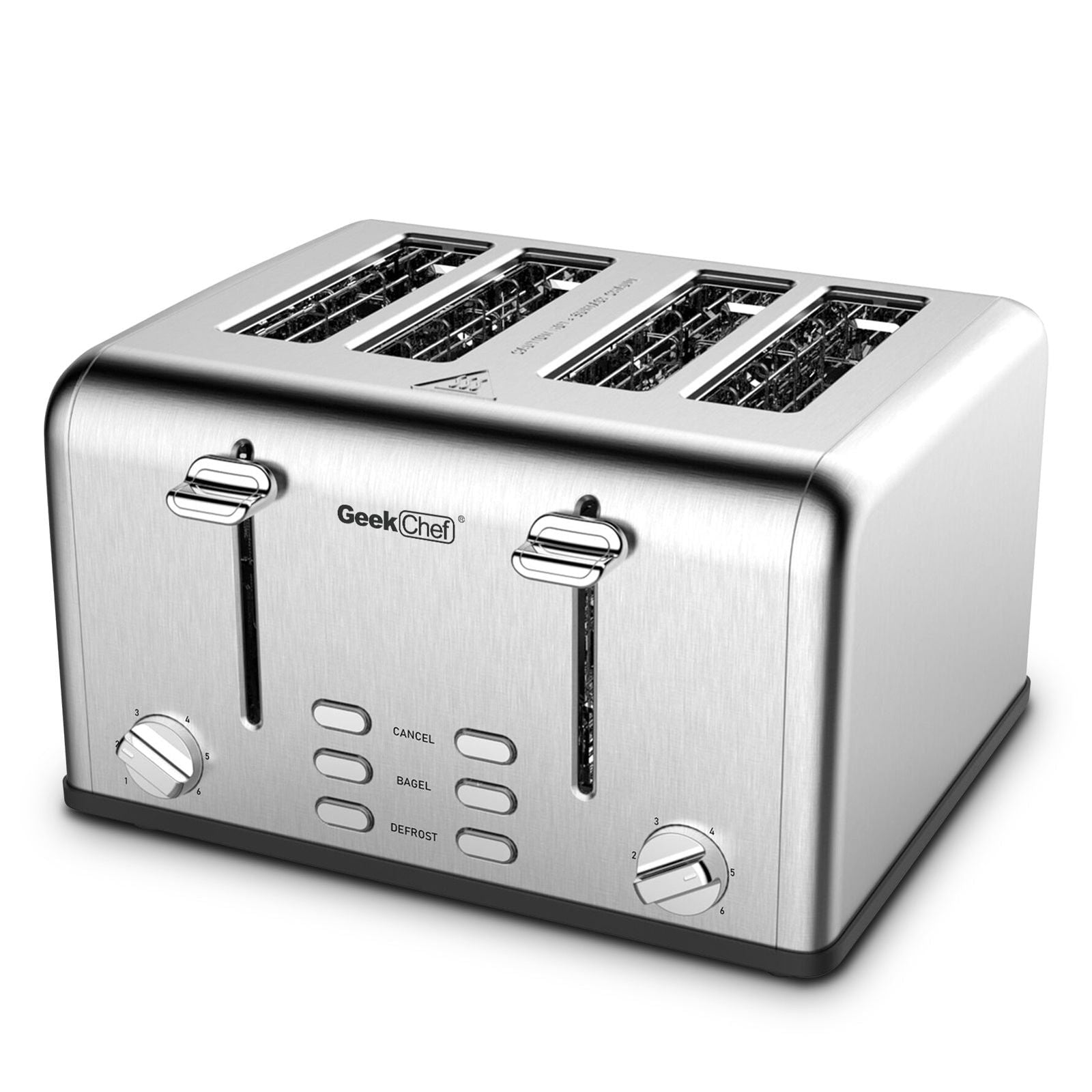 LovelyRLovely LovelyRLovely Geek Chef Stainless 4 Slic default LovelyRLovely Geek Chef Stainless 4 Slice Toaster