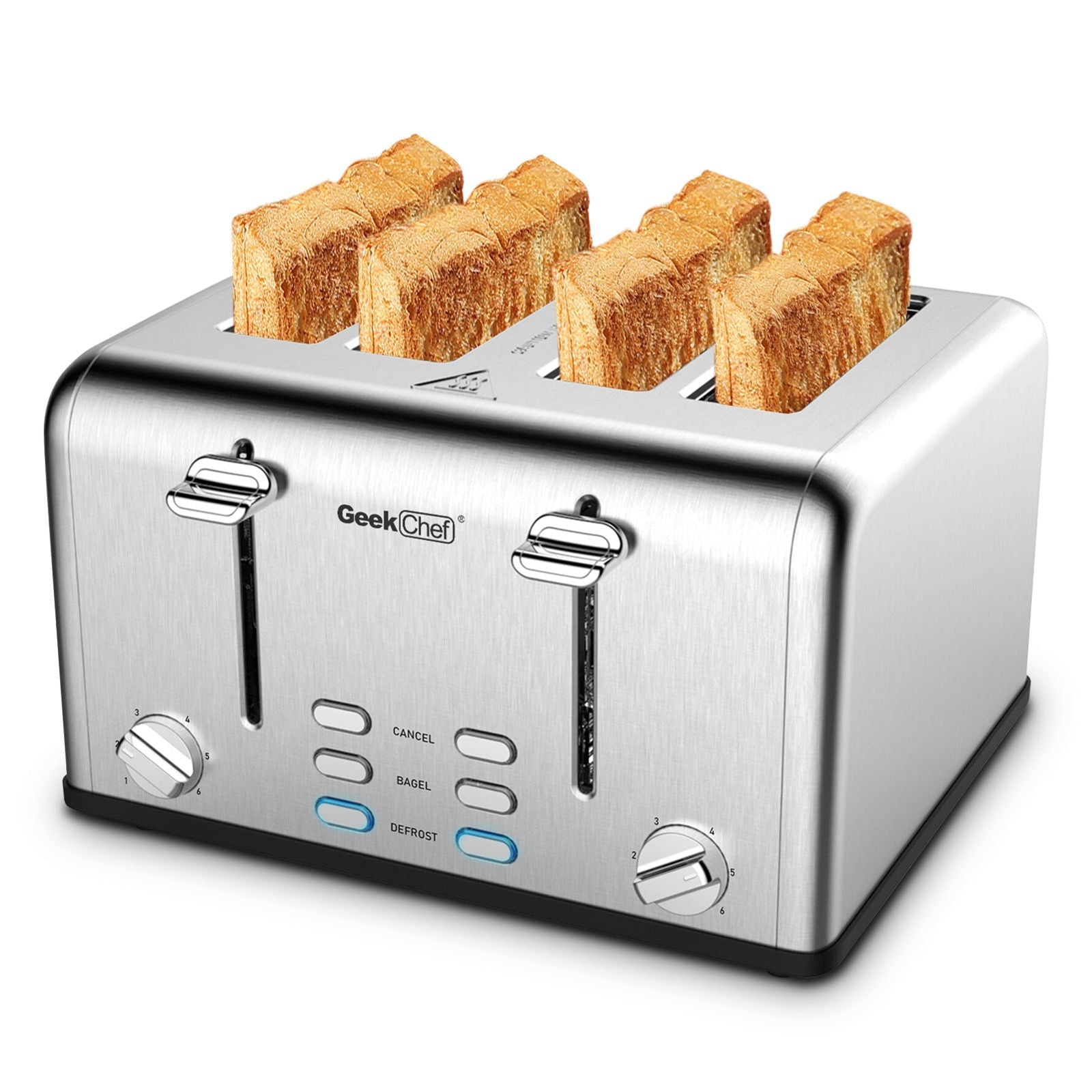 LovelyRLovely LovelyRLovely Geek Chef Stainless 4 Slic default LovelyRLovely Geek Chef Stainless 4 Slice Toaster