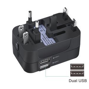 LovelyRLovely LovelyRLovely Global Pass Multi-function Black / Currency / Dual usb LovelyRLovely Global Pass Multi-function Travel Adapter