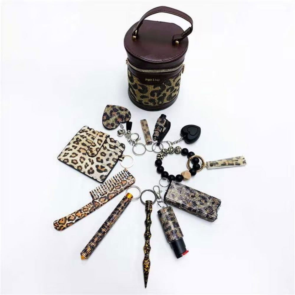 LovelyRLovely LovelyRLovely Gold Leopard Keychain Set Gold Leopard LovelyRLovely Gold Leopard Keychain Set