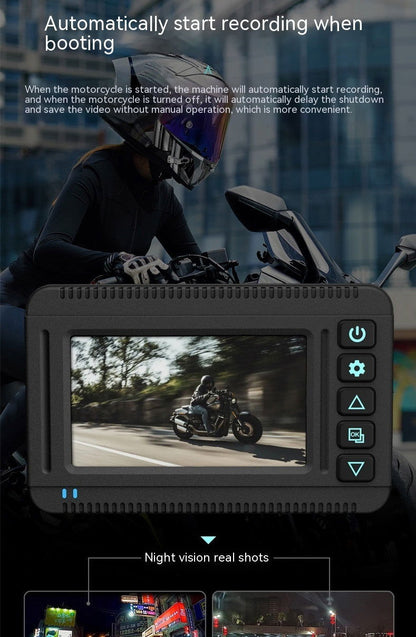 LovelyRLovely LovelyRLovely GPS Trajectory Of High-def Black LovelyRLovely GPS Trajectory Of High-definition Motorcycle Waterproof Recorder