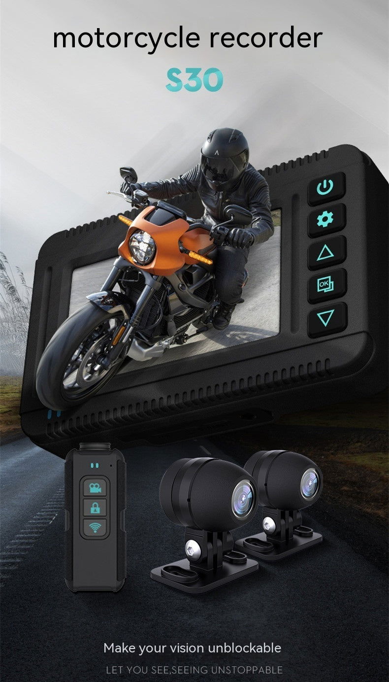 LovelyRLovely LovelyRLovely GPS Trajectory Of High-def Black LovelyRLovely GPS Trajectory Of High-definition Motorcycle Waterproof Recorder