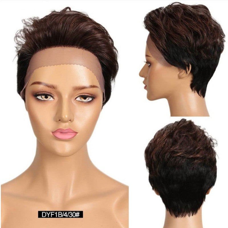 LovelyRLovely LovelyRLovely Gradient Short Real Hair W DYF1B430 LovelyRLovely Gradient Short Real Hair Wig