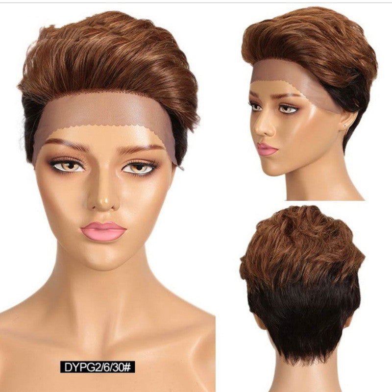 LovelyRLovely LovelyRLovely Gradient Short Real Hair W DYPG2630 LovelyRLovely Gradient Short Real Hair Wig