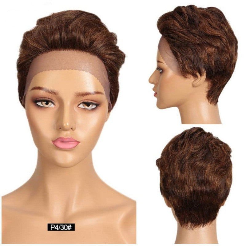 LovelyRLovely LovelyRLovely Gradient Short Real Hair W P430 LovelyRLovely Gradient Short Real Hair Wig