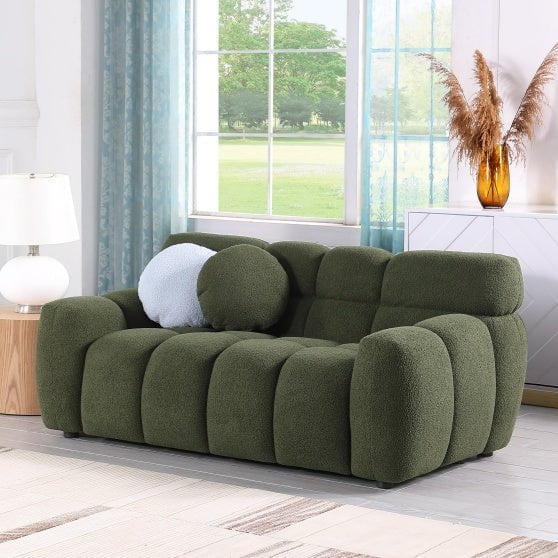 LovelyRLovely LovelyRLovely Green Upholstered Sofa Green LovelyRLovely Green Upholstered Sofa