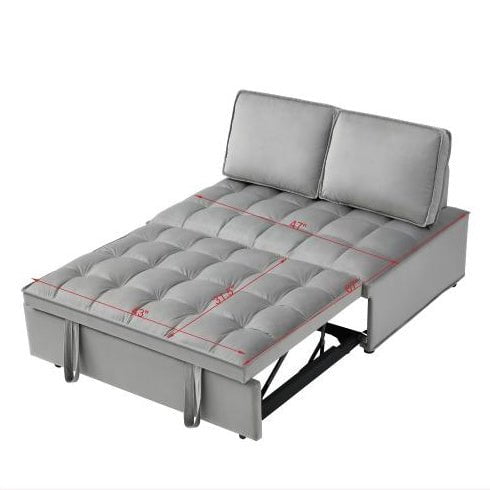 LovelyRLovely LovelyRLovely Grey Convertible Sleeping Grey LovelyRLovely Grey Convertible Sleeping Sofa Bed