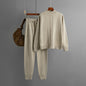 LovelyRLovely LovelyRLovely Half Turtleneck Twist Knit Khaki / Free Size LovelyRLovely Half Turtleneck Twist Knitting Suit