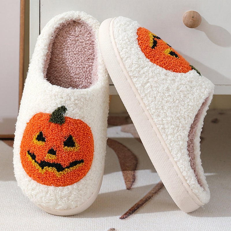 LovelyRLovely LovelyRLovely Halloween Pumpkin Cartoon LovelyRLovely Halloween Pumpkin Cartoon Slippers