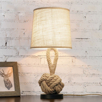 LovelyRLovely LovelyRLovely Hemp Rope Metal Table Lamp LovelyRLovely Hemp Rope Metal Table Lamp