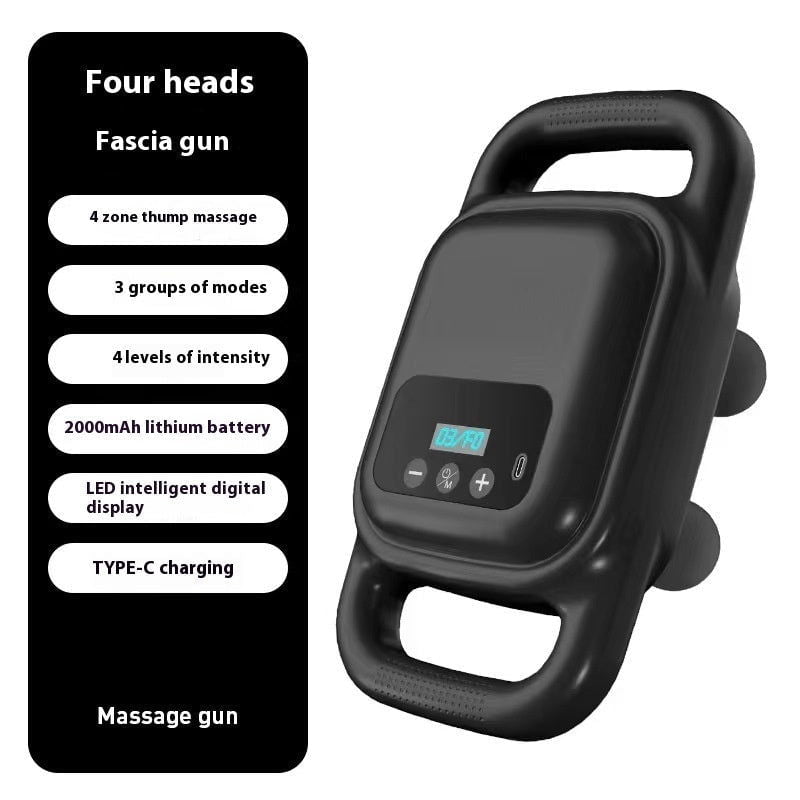 LovelyRLovely LovelyRLovely High-frequency Vibrating F LovelyRLovely High-frequency Vibrating Four-head Massage Gun