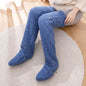 LovelyRLovely LovelyRLovely High Over Knee Fuzzy Long Dark Blue / Average Size LovelyRLovely High Over Knee Fuzzy Long Socks