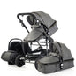 LovelyRLovely LovelyRLovely High Quality 3 In 1 Luxury Grey LovelyRLovely High Quality 3 In 1 Luxury Baby Stroller