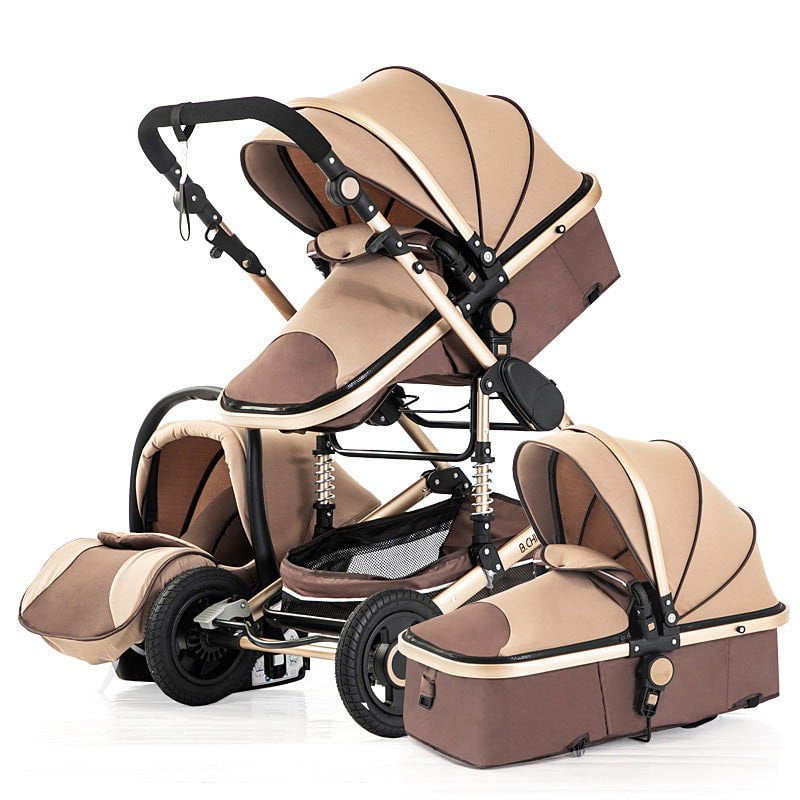 LovelyRLovely LovelyRLovely High Quality 3 In 1 Luxury Khaki LovelyRLovely High Quality 3 In 1 Luxury Baby Stroller