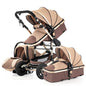 LovelyRLovely LovelyRLovely High Quality 3 In 1 Luxury Khaki LovelyRLovely High Quality 3 In 1 Luxury Baby Stroller