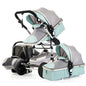 LovelyRLovely LovelyRLovely High Quality 3 In 1 Luxury Lotus green LovelyRLovely High Quality 3 In 1 Luxury Baby Stroller