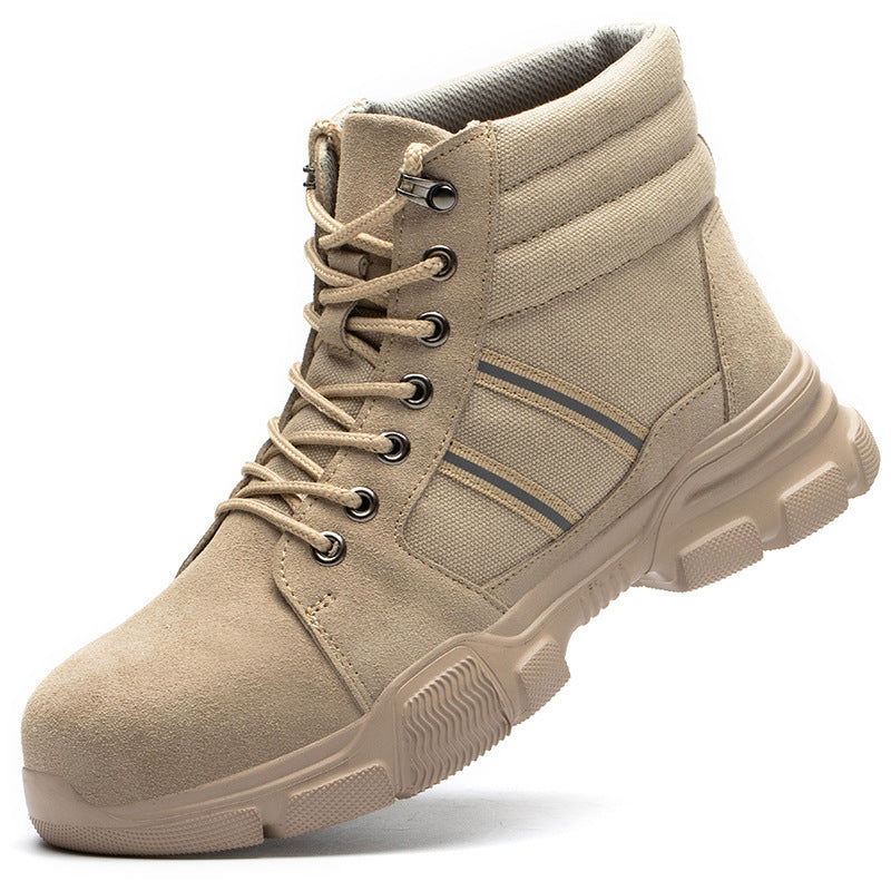 LovelyRLovely LovelyRLovely High-Top Safety Shoes Khaki / 36 LovelyRLovely High-Top Safety Shoes