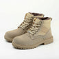 LovelyRLovely LovelyRLovely High-Top Safety Shoes Khaki4 / 36 LovelyRLovely High-Top Safety Shoes