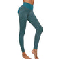 LovelyRLovely LovelyRLovely High Waist Hip-lift Honeyc Green / L LovelyRLovely High Waist Hip-lift Honeycomb Yoga Pants With Pocket