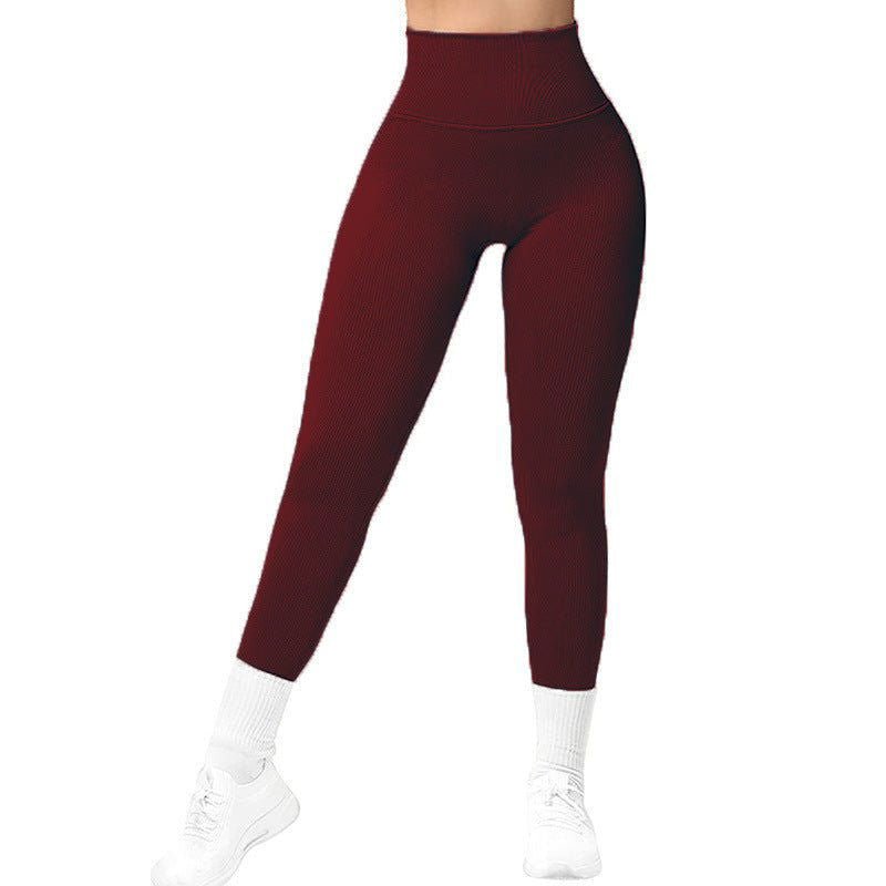 LovelyRLovely LovelyRLovely High Waist Seamless Leggin Wine Red / L LovelyRLovely High Waist Seamless Leggings