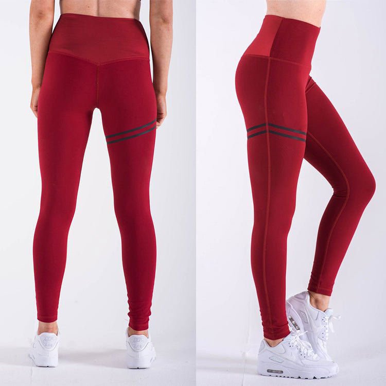 LovelyRLovely LovelyRLovely High waist yoga pants 3pcs Red / L LovelyRLovely High waist yoga pants