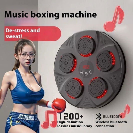 LovelyRLovely LovelyRLovely Home Fitness Intelligent T Black Red Light LovelyRLovely Home Fitness Intelligent Training Music Boxing Wall Target