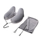 LovelyRLovely LovelyRLovely Hooded Travel Pillow Light gray H pillow with cap LovelyRLovely Hooded Travel Pillow