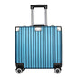 LovelyRLovely LovelyRLovely Horizontal Square Aluminiu Blue / 18 Inches LovelyRLovely Horizontal Square Aluminium Frame Suitcase