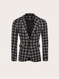 LovelyRLovely LovelyRLovely Hound Stooth Slim-fit Plai Black / L LovelyRLovely Hound Stooth Slim-fit Plaid Jacket