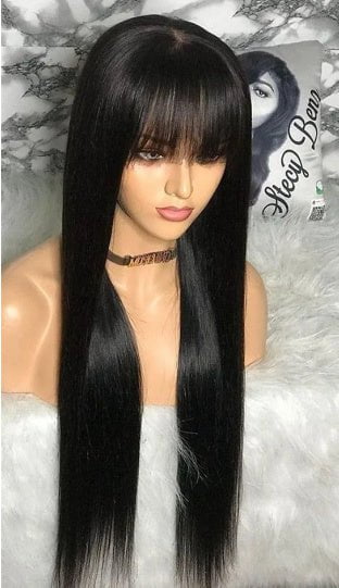 LovelyRLovely LovelyRLovely Human Hair Bang Straight W LovelyRLovely Human Hair Bang Straight Wig