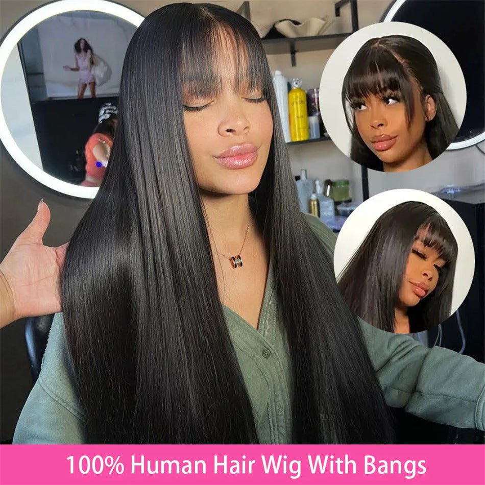 LovelyRLovely LovelyRLovely Human Hair Bang Straight W LovelyRLovely Human Hair Bang Straight Wig