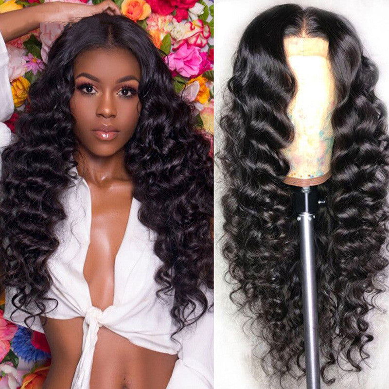 LovelyRLovely LovelyRLovely Human Hair Loose Deep Wave A / 10inch LovelyRLovely Human Hair Loose Deep Wave Wig