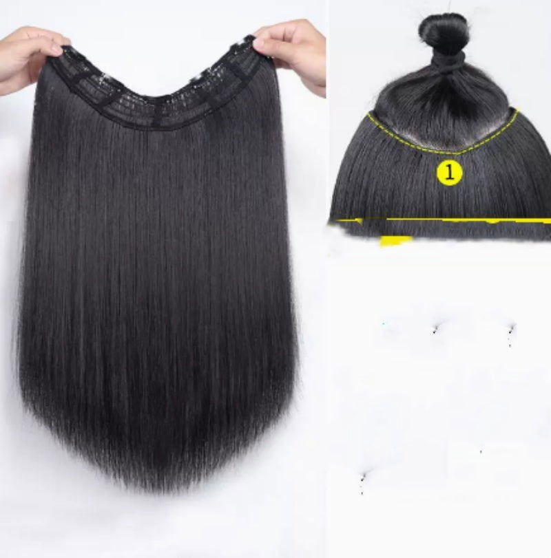 LovelyRLovely LovelyRLovely Human Hair Straight Hairpi Black / 50cm LovelyRLovely Human Hair Straight Hairpiece