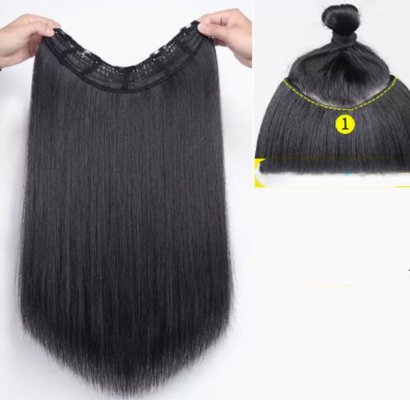 LovelyRLovely LovelyRLovely Human Hair Straight Hairpi Black / 60cm LovelyRLovely Human Hair Straight Hairpiece