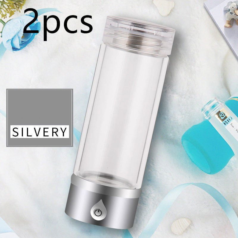 LovelyRLovely LovelyRLovely Hydrogen Water Ionizer Bot Silver2pcs LovelyRLovely Hydrogen Water Ionizer Bottle